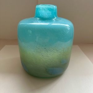Light Blue Ombre Art Glass Vase -
Dulce